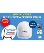 MARS 4 - ANTENA TV DE SATÉLITE - 60cm - 4 SALIDAS - FULL HD DVB-S2 - MODELO 2020