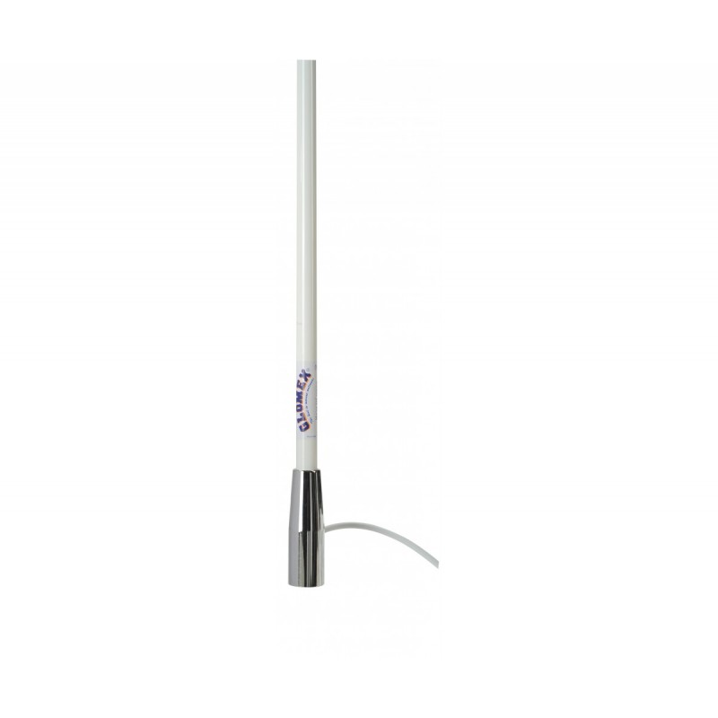 Glomex Antenne VHF Glomex RA106 SLSSB18 Luxe 3 dB fouet inox 1,10 m. +  câble coaxial longueur 18 m. - pour voiliers